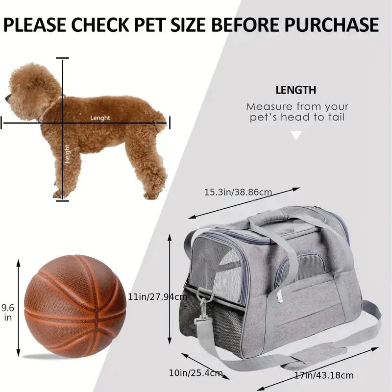 Sac de Transport Souple Grande Taille pour Chat et Chien