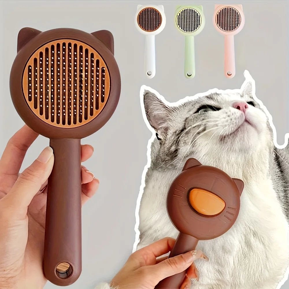 Brosse Toilettage Autonettoyante pour Chat