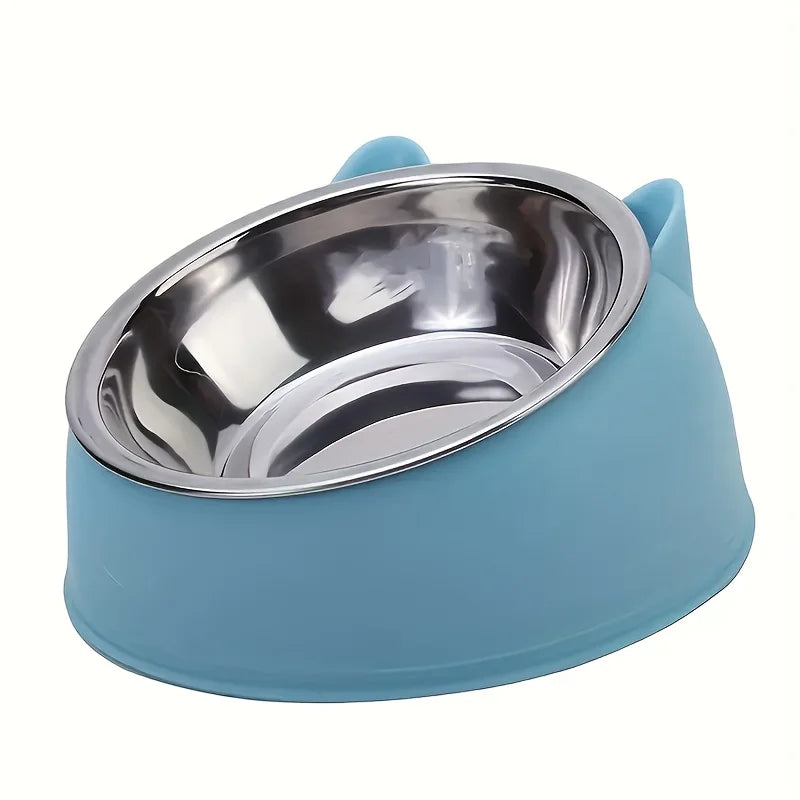 Bol Surélevé Inox Incliné pour Chat