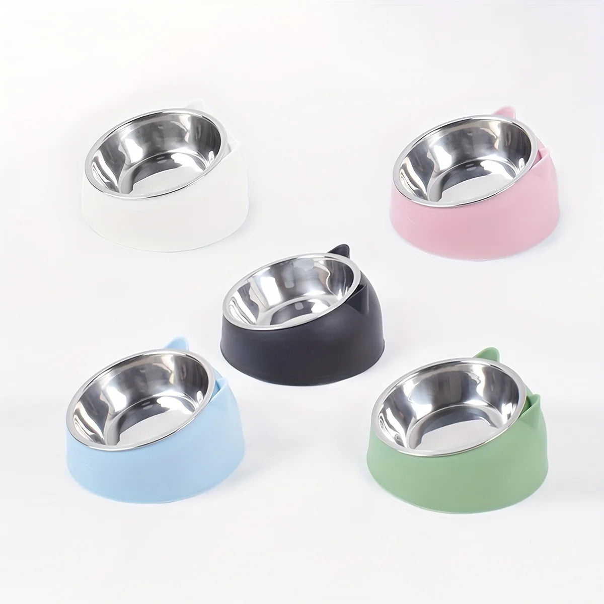 Bol Surélevé Inox Incliné pour Chat