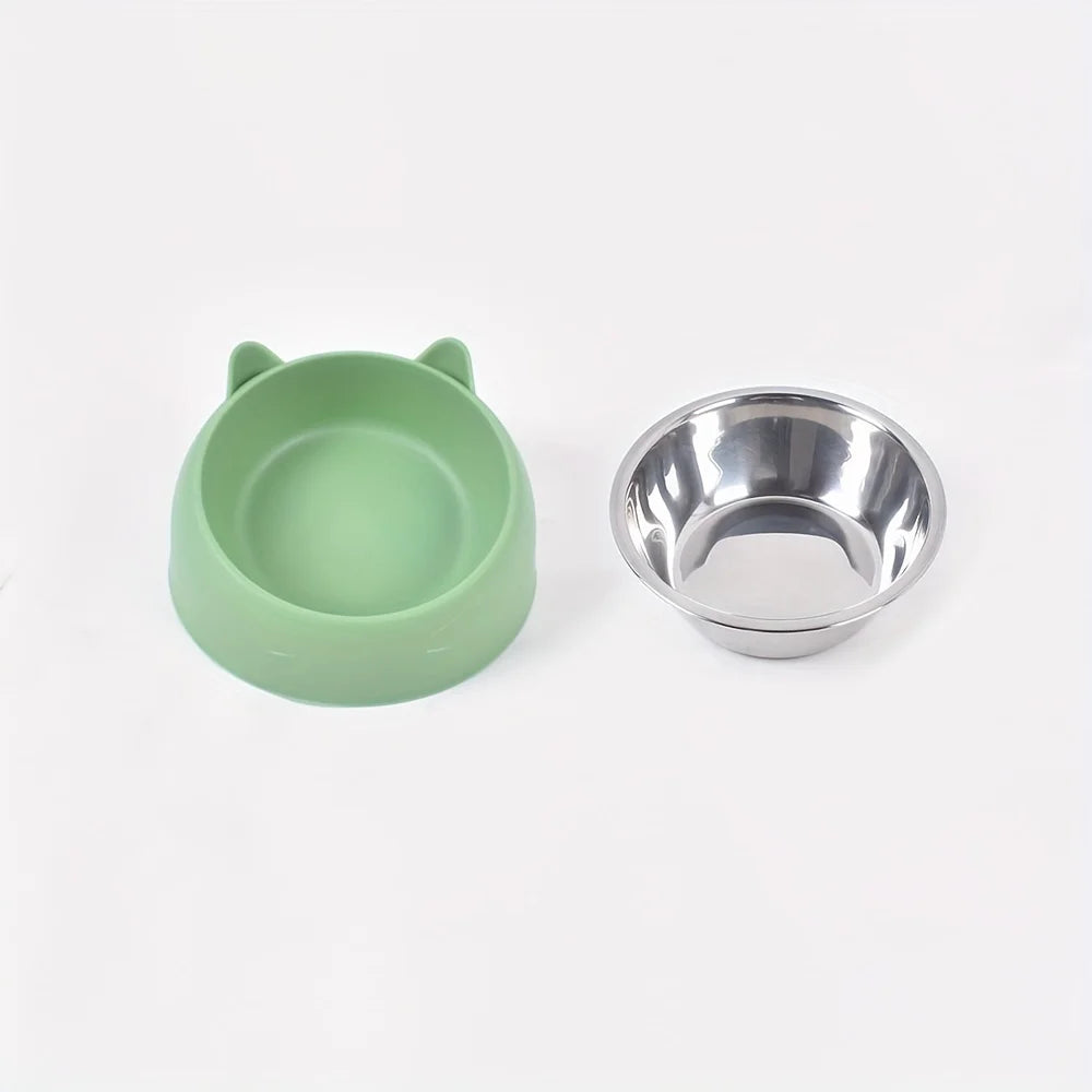 Bol Surélevé Inox Incliné pour Chat