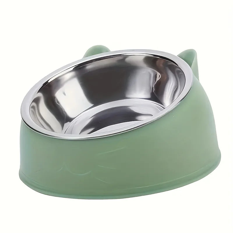 Bol Surélevé Inox Incliné pour Chat