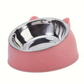 Bol Surélevé Inox Incliné pour Chat