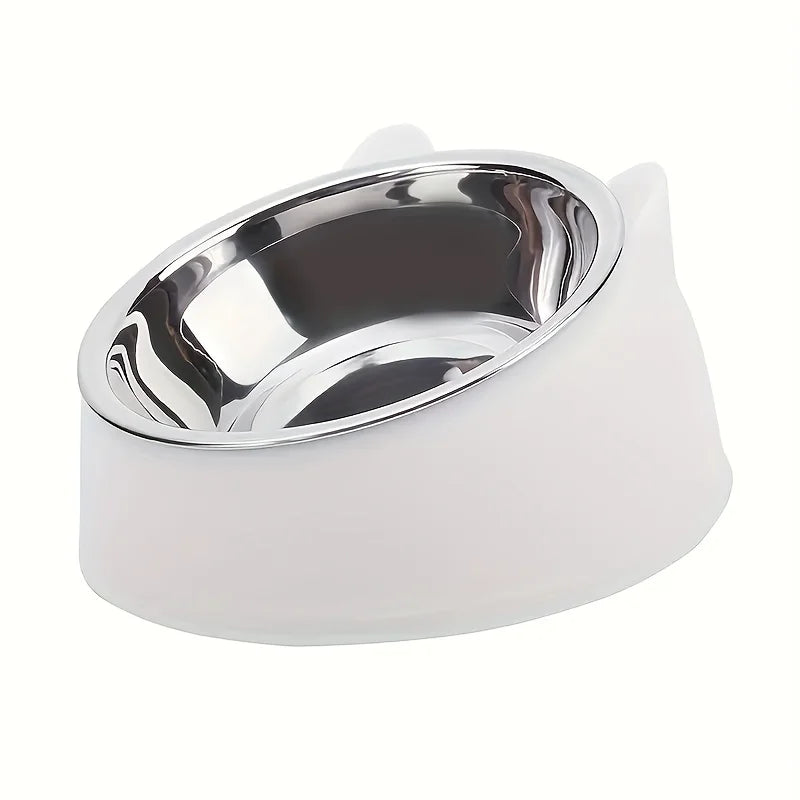 Bol Surélevé Inox Incliné pour Chat