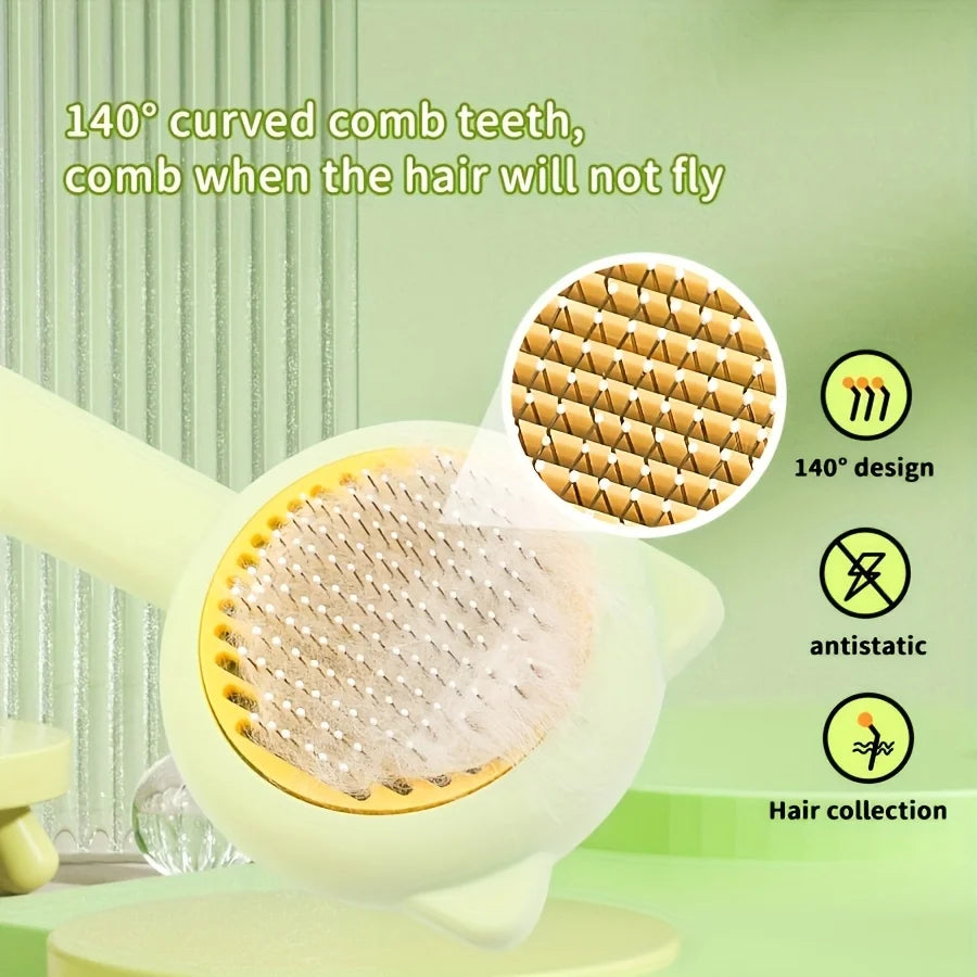 Brosse Toilettage Autonettoyante pour Chat